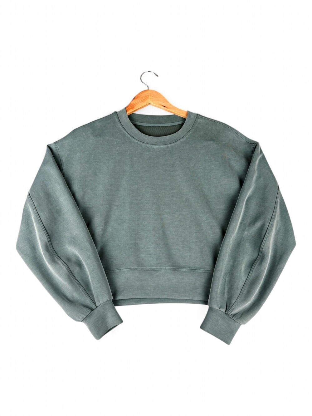 Lululemon Cropped Crew Sweatshirt Women's Size 4 Sage